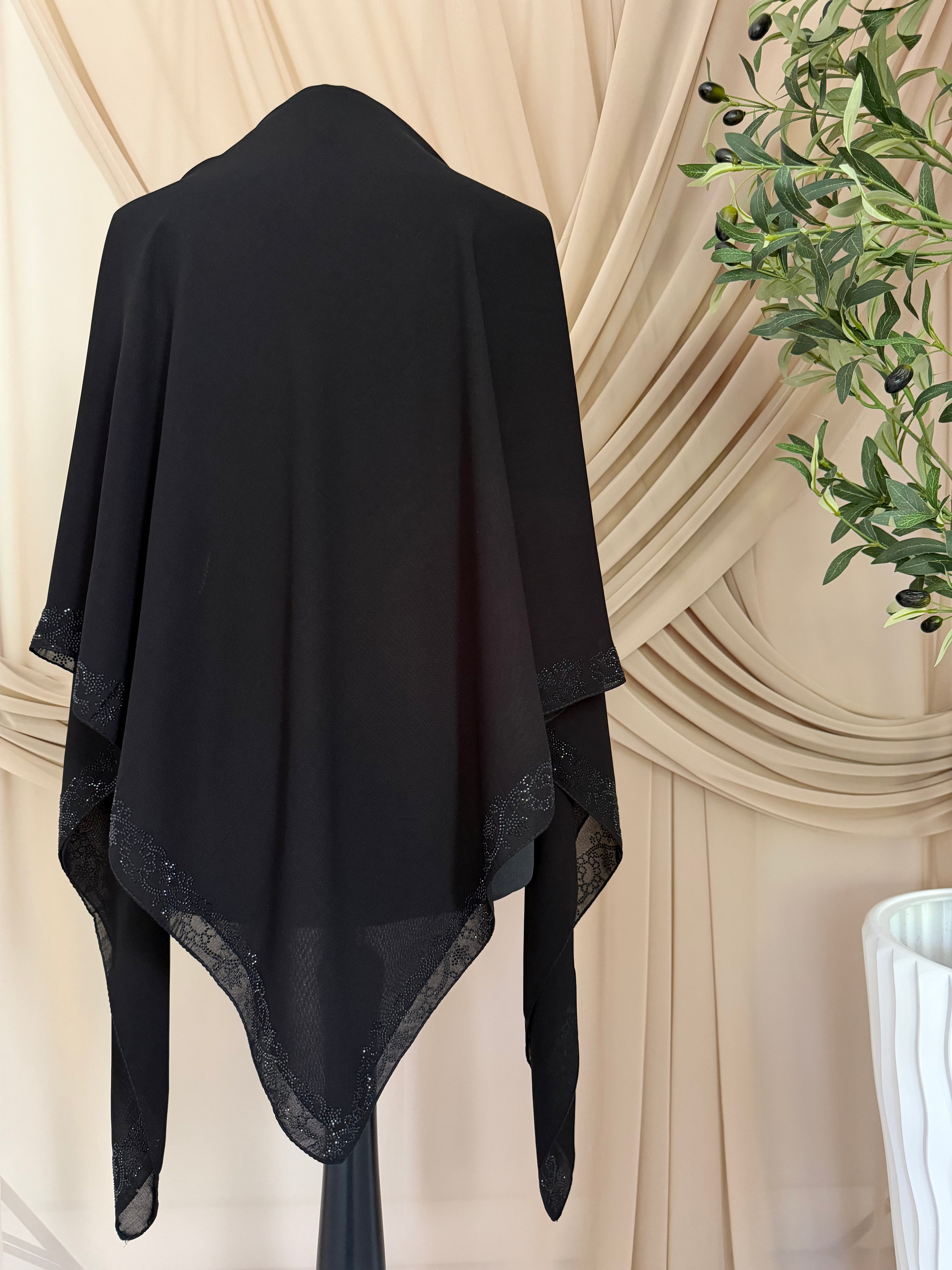 Esharb black mit Strass-Steine