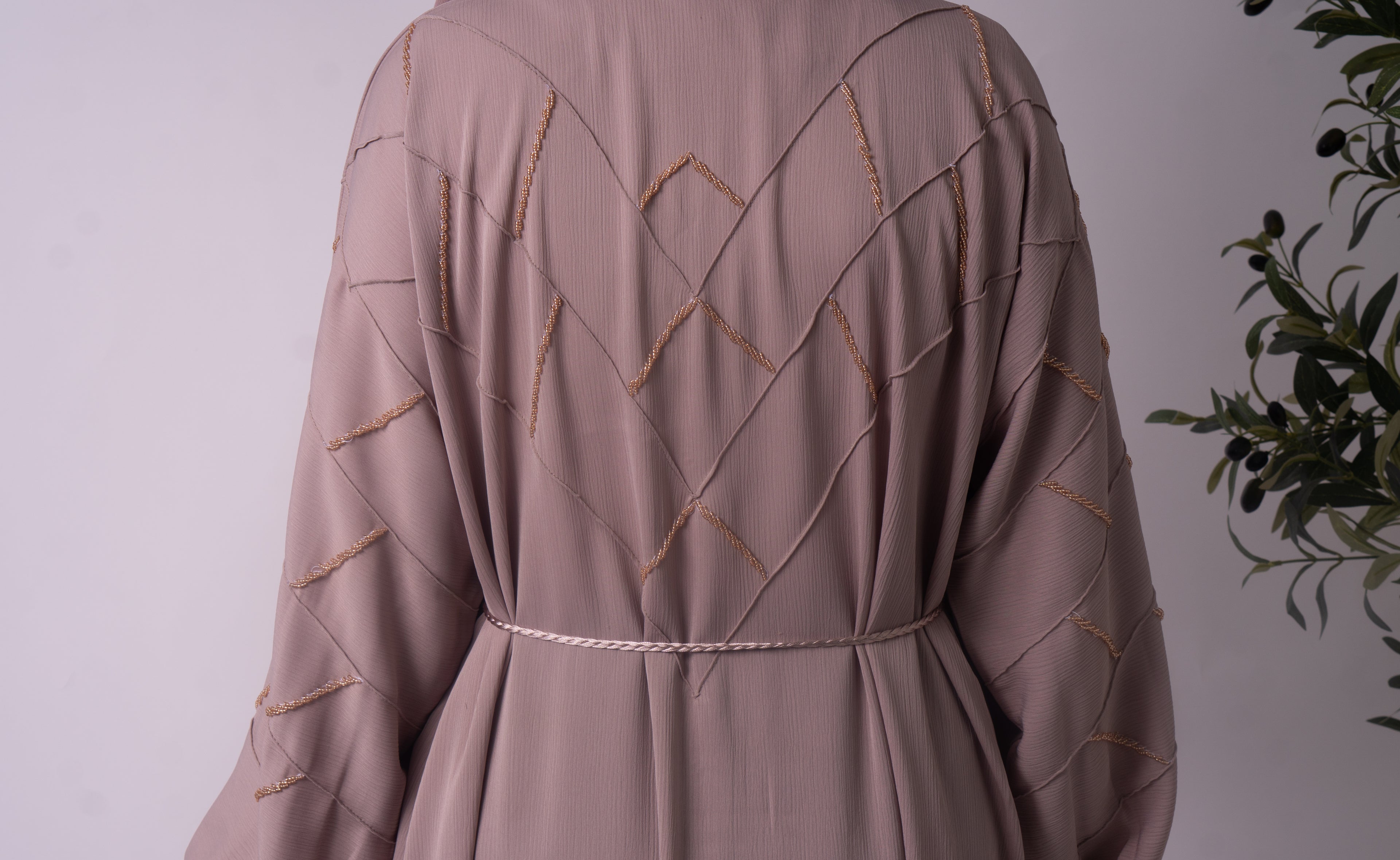 Abaya mit Bündchenärmel