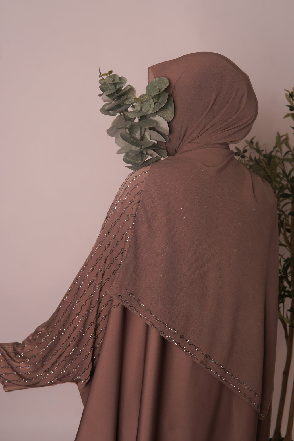 Butterfly Seiden Abaya