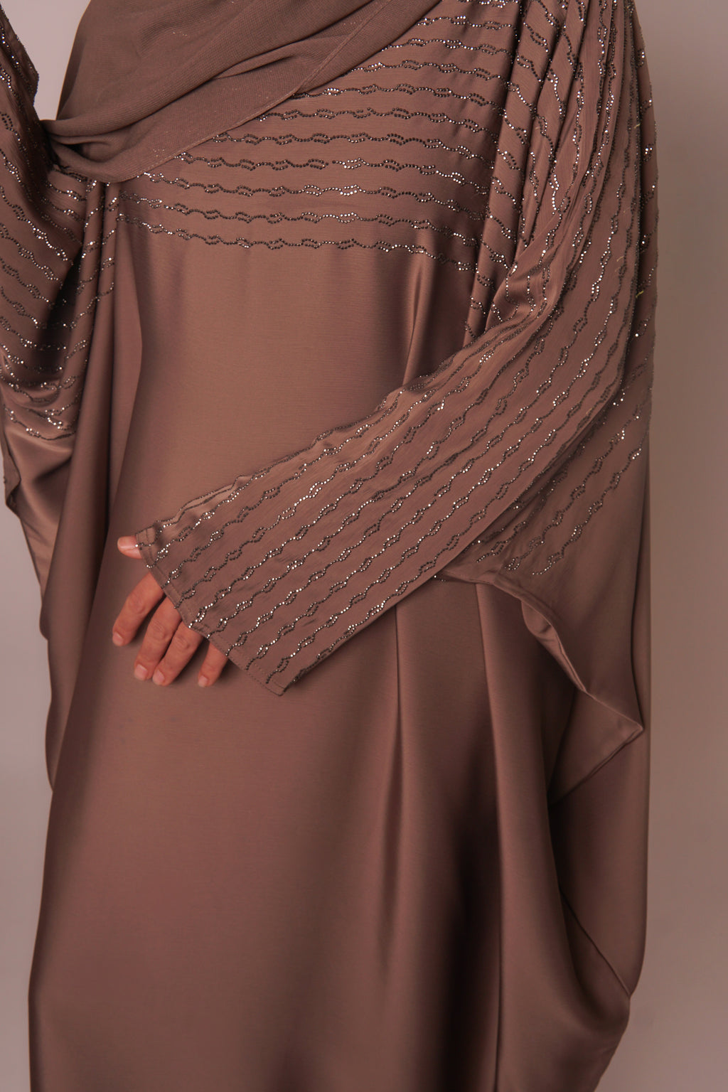 Butterfly Seiden Abaya