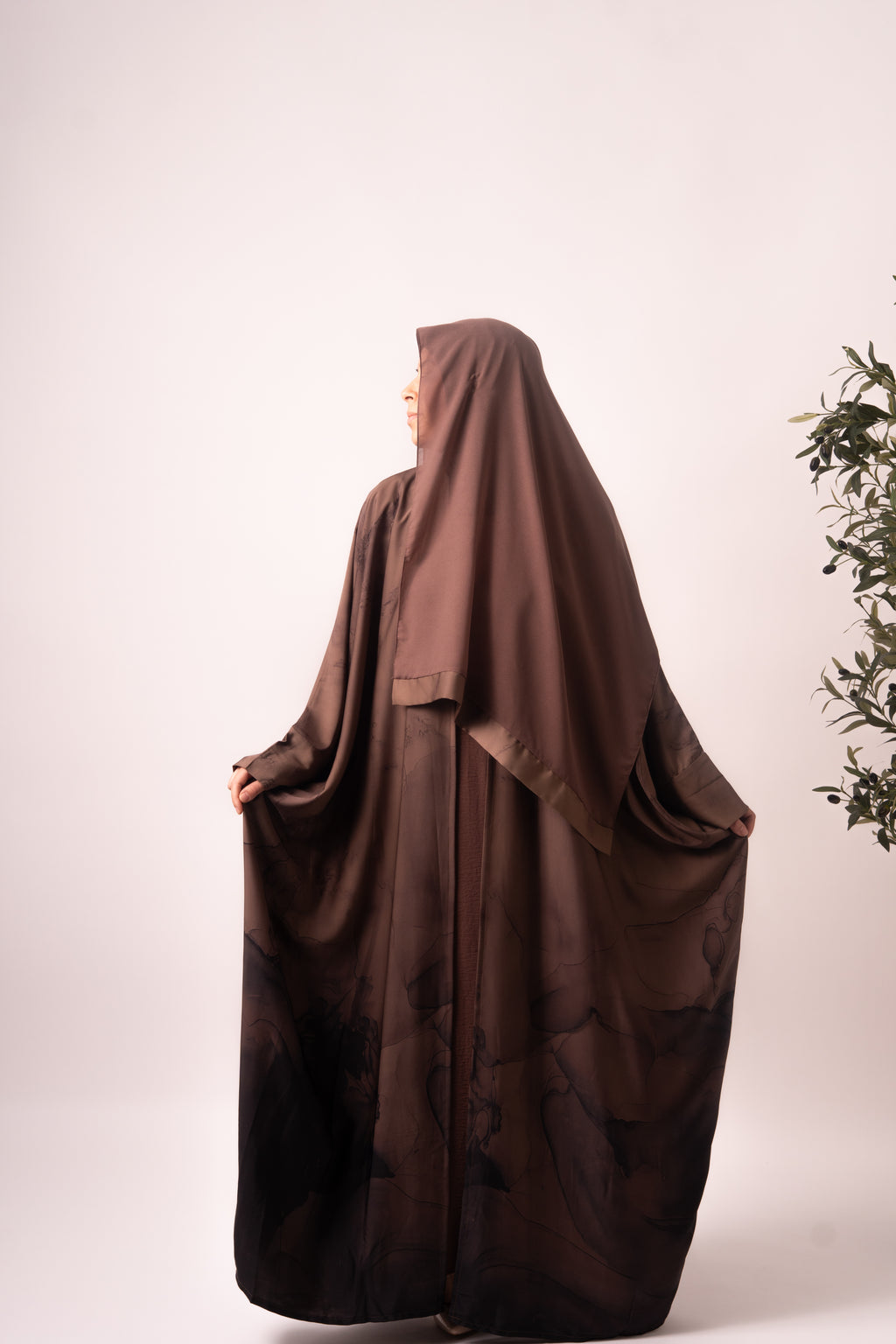 Butterfly Satin Abaya