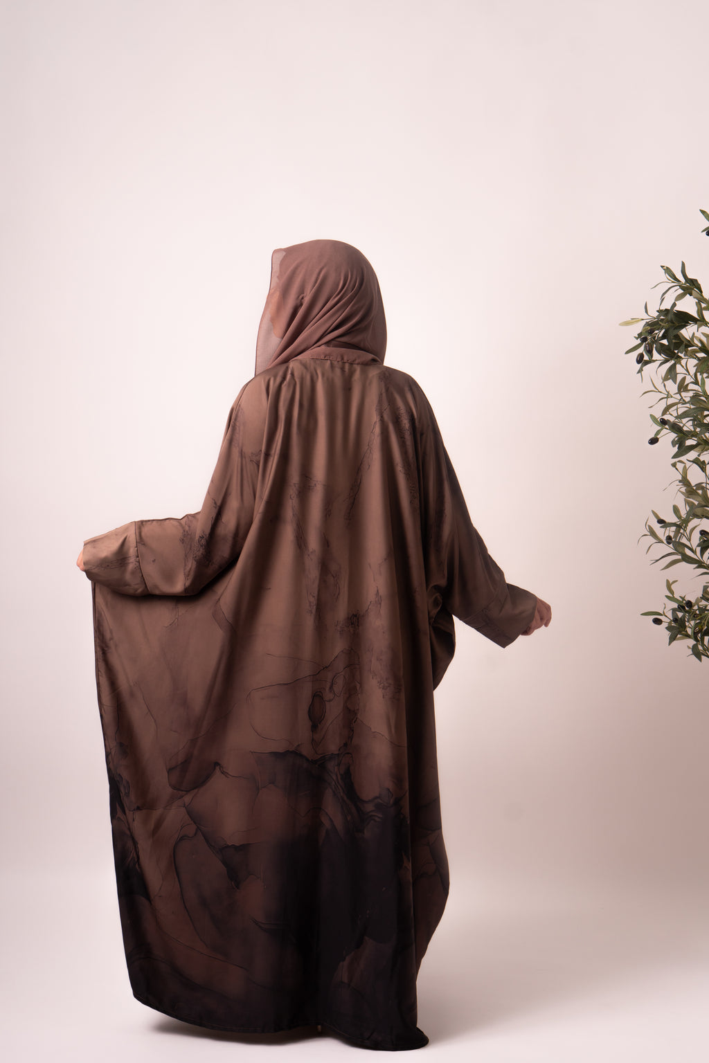 Butterfly Satin Abaya