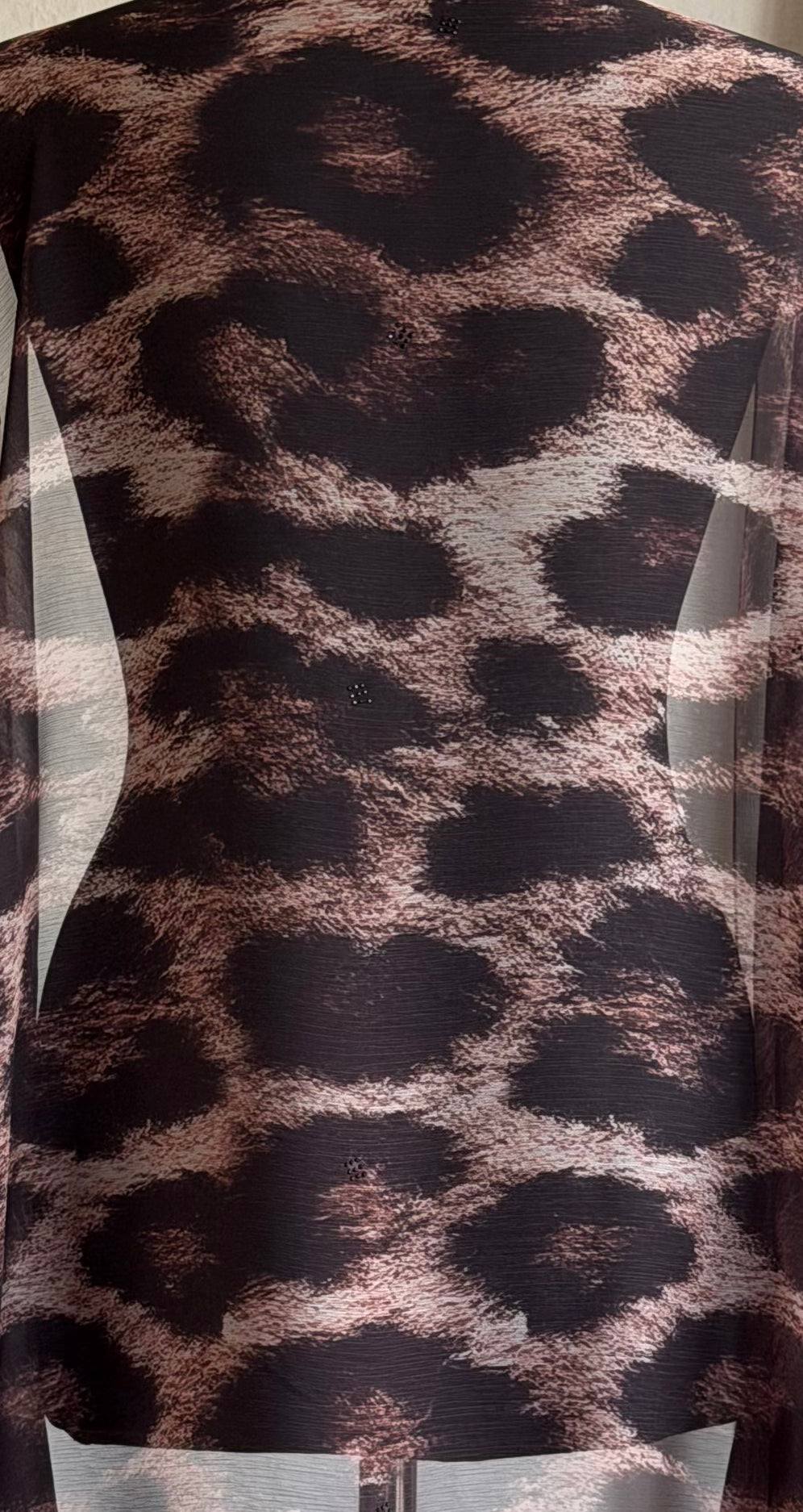 Brown Leopard Hijab – Crepon
