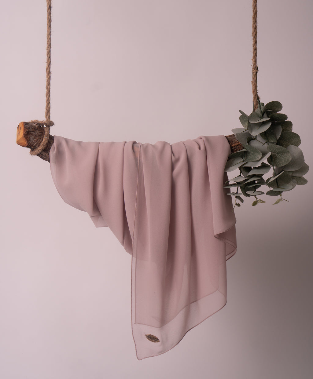 Chiffon mit metall Logo