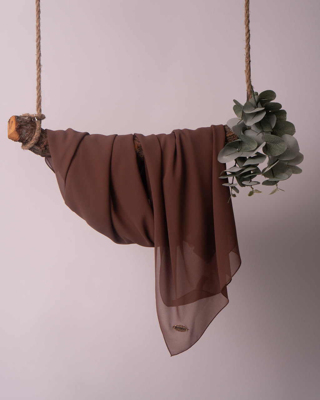 Chiffon mit metall Logo