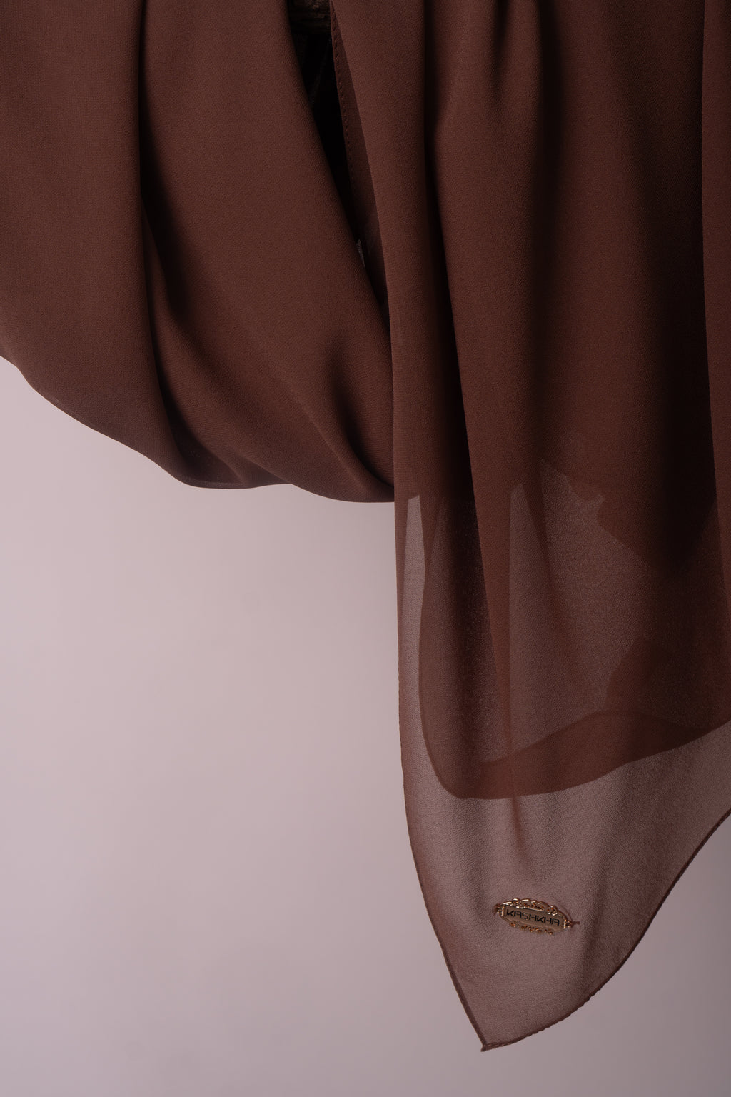 Chiffon mit metall Logo