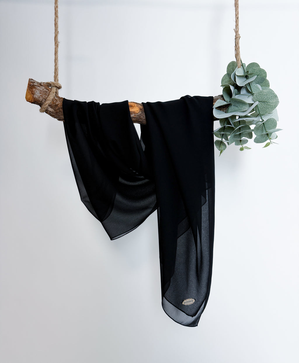 Chiffon mit metall Logo